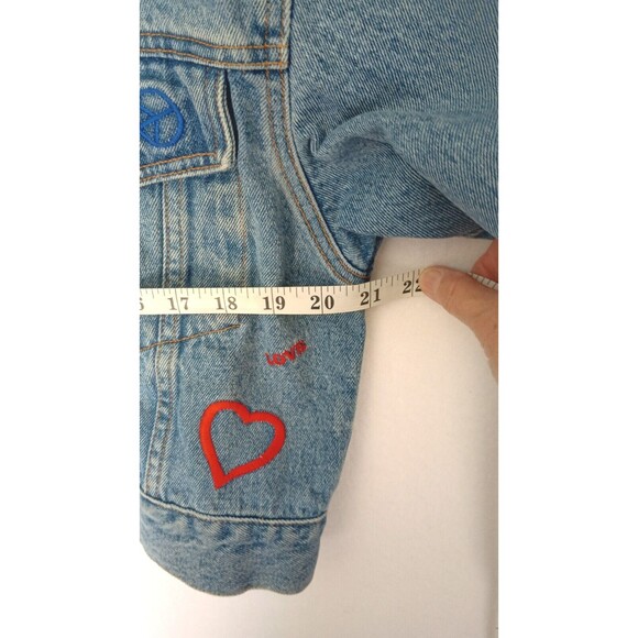 Vintage Disney Store Denim Jean Jacket Cropped Embroidered Mickey Mouse X-Large - Picture 12 of 16